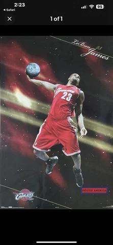2 Sealed Posters Lebron James Cavaliers Space Rookie Chosen One NBA Lakers Heat Cover