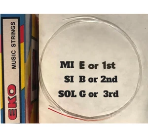 CORDA EKO MI CANTINO 1ST SI 2ND O SOL 3RD CHITARRA CLASSICA NYLON MUTA RICAMBIO - Picture 1 of 1
