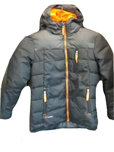 Champion Venture Loft Puffer Coat Jacket Hood Black & Orange Kids Size 6/7 Small - Picture 1 of 6