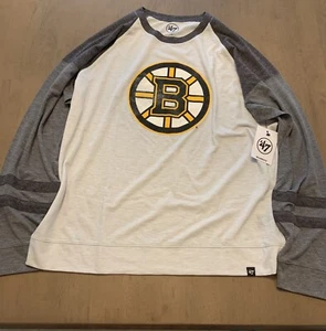 Boston Bruins 47 Brand Womens Long Sleeve Large - Picture 1 of 2
