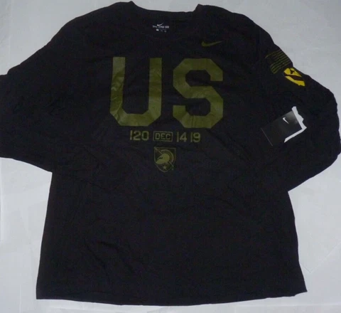NEW NIKE NCAA Army Black Knights L/S Long Sleeve T Shirt Men 2XL XXL NWT Cover
