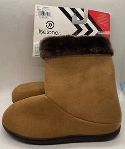 New Isotoner Holiday Women’s Size 8.5-9, Buckskin With Dark Brown Trim - Picture 1 of 3