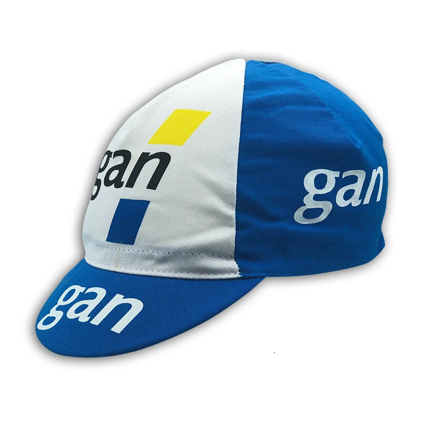 GAN RETRO VINTAGE RADSPORT TEAM SOMMER UNTER HELM HERGESTELLT ITALIEN FAHRRADMÜTZE KAPPE