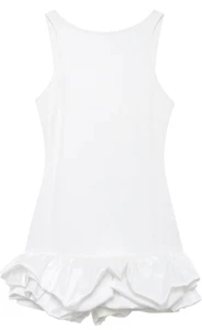 Urban Way Womens Size XS Backless Puffy Short Satin Crew Neck Sleeveless Romper - Picture 1 of 13