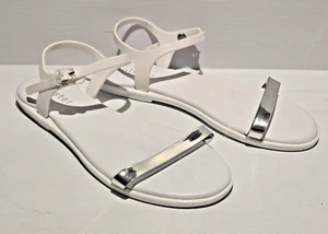 Holster White/Silver Jelly Sandals NWT Size 10 - Picture 1 of 8