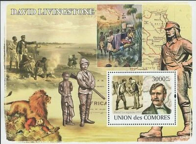 Hoja de recuerdo David Livingstone África como nueva nueva Foto 1 de 2