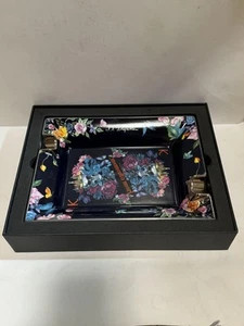 Dupont Skull Flowers Cigar Ashtray Luxury Catchall - Picture 1 of 13