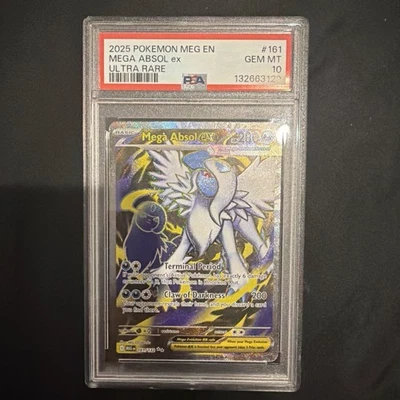 2025 POKEMON MEG EN-MEGAEVOLUTION ULTRA RARE #161 MEGAABSOL EX PSA 10 - Image 1 of 4