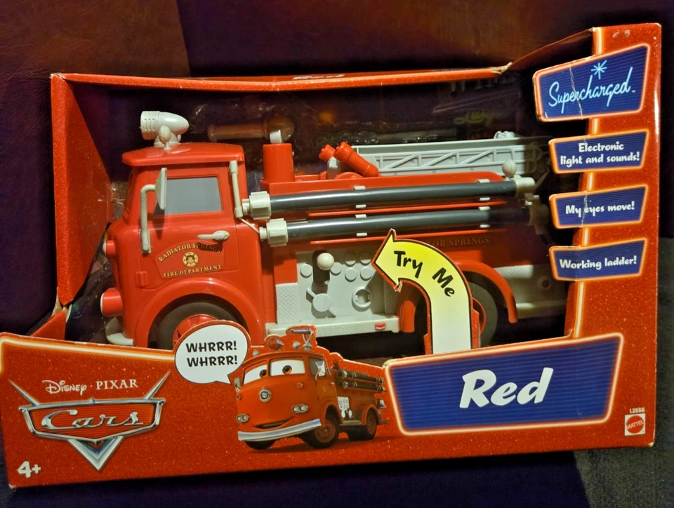 Camión de bomberos Pixar Disney Cars ROJO sobrealimentado Mattel Lightning McQueen NUEVO Foto 1 de 4