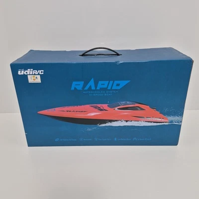 UDI009 RC Hi-Speed Boat Red/Black Water Cooled Motor 2.4GHz Radio Sealed - Image 1 of 4