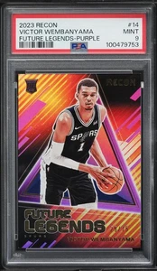 2023 Panini Recon Future Legends Viola #14 Victor Wembanyama RC/75 PSA 9 - Foto 1 di 2