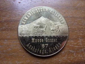 ANCHORAGE ALASKA RAILROAD MEDAL TOKEN NICE COND DOLLAR SIZE - Picture 1 of 2