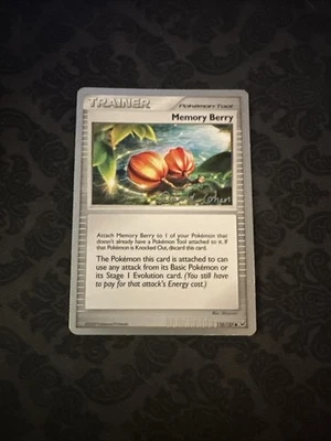 Pokémon Card Memory Berry 110/127 World Championships 2009 David Cohen - Image 1 of 2