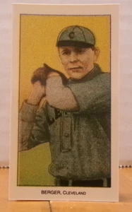 VINTAGE TOBACCO BASEBALL CARD REPRINT 1988 SWEET CAPORAL HEINIE BERGER CLEVELAND - Picture 1 of 2