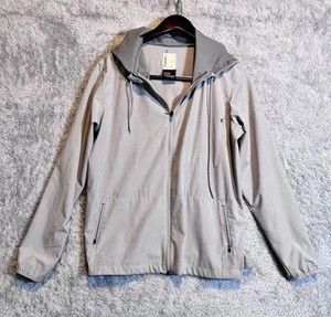 VUORI Outdoor Trainer Shell Jacket Women’s Large Gray Full Zip Hooded Athletic - Picture 1 of 13