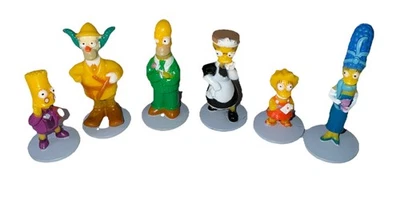 The Simpsons Clue Board Game Character 6 Figure Token Replacement Cake Topper - Image 1 of 3