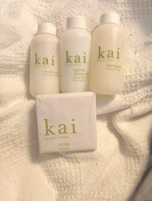 Kai 4pc Set  Shampoo Conditioner Bath And Shower Gel 2oz Bottles Soap - Image 1 of 3