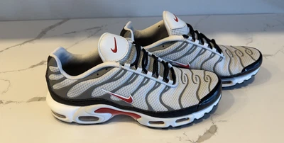 Nike Air Max Plus Tuned TN Photon Dust Varsity Red Grey DM0032-002 Size 10.5 - Image 1 of 4