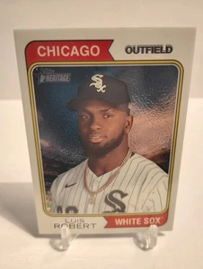 2023 Topps Heritage - Luis Robert #9 Chrome /999 Chicago White Sox - Picture 1 of 2