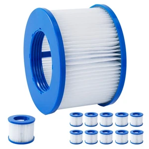 Filtro de spa para bañera de hidromasaje Glonerle, bañera de hidromasaje inflable, filtro de bomba para piscina, paquete de 12 - Imagen 1 de 9