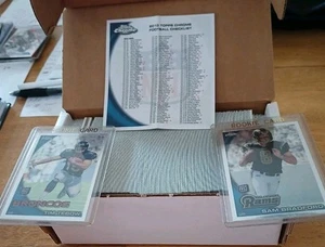 2010 Topps Chrome football complete set 1- 220 Gronkowski RC Loaded Rookie Card - Picture 1 of 2