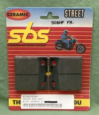 Pastillas de freno de calle de cerámica SBS 506HF genuinas nuevas Foto 1 de 2