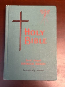 Katholische Bibel 1963 Heiliger Josef Lehrbuchausgabe Bruderschaft Version - Bild 1 von 6