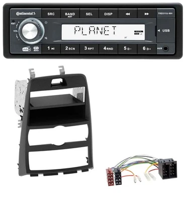 Continental MP3 AUX USB DAB 1DIN Autoradio für Hyundai Genesis BK 10-12 Klimaaut - Bild 1 von 4