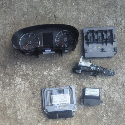 VW Sharan 2013 7N 2.0 TDI MANUAL engine ECU kit and lock set BCM Speedo remapped - Image 1 of 4
