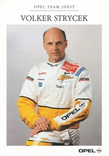 Opel Motorsport fan card Volker Strycek Opel team Joest card racing card