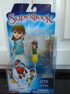 Figura de acción Superbook Joy Pepper 3" serie 1 aventura bíblica CBN 2014 edades 6+ - Imagen 1 de 5