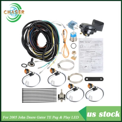 New Turn Signal Light Kit w/Horn For 2005 John Deere Gator TE Pug & Play LED - Image 1 of 4