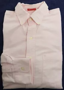 Neu Izod Brusttaschen für Herren verblassen rosa einfarbig Cambridge Oxford Shirt S - Bild 1 von 1