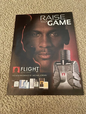 Vintage 2011 MICHAEL JORDAN "FLIGHT" FRAGRANCE COLOGNE Poster Print Ad Cover