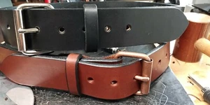 Heavy Duty 1 3/4 wide Conceal Carry Leather Belt  - Picture 1 of 15