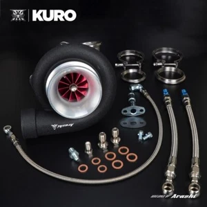 Rodamiento de bolas de cerámica KURO 4" GT3076R Billet Turbo A/R 1,06 banda V 525 HP - Imagen 1 de 5