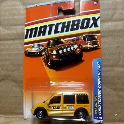 Matchbox Ford Transit Connect Taxi City Action  59/100 - Image 1 of 2