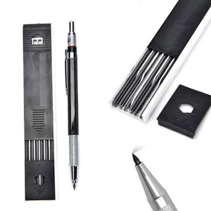 12x Leads 2mm Lead Automatic Draughting Mechanical Drafting Pencil Holder black - Picture 1 of 4