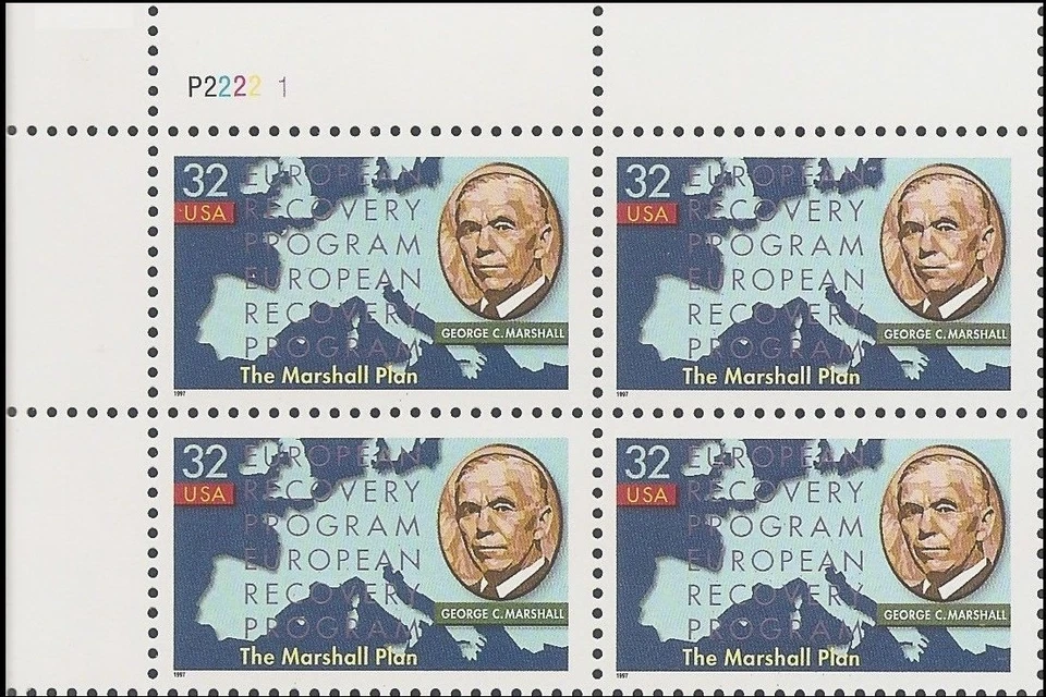 1 #3141  .32 MARSHALL PLAN PB OF 4. BIN $1.99. - Image 1 of 1