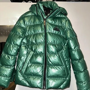 Men’s Maurice Benisti Green Winter Jacket Size S - Picture 1 of 7