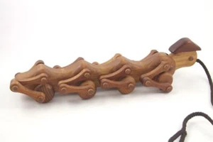 Michaud Toys Handcrafted Wooden Caterpillar Pull Toy Made in Canada - Picture 1 of 10