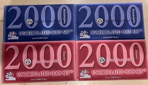 Two 2000 United States Uncirculated Mint Sets - 40 Coins In All - Picture 1 of 2