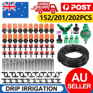 50M Hose Garden Irrigation System with Timer Plant Watering Micro Drip Kits DIY - Picture 1 of 12