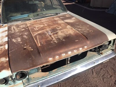 1965-66 AMC Rambler Classic 550/660/770 Rustfree Arizona Hood Rare Foto 1 de 2