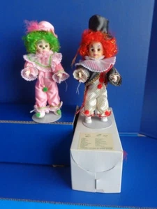 2 ROBIN WOODS 8" CLOWN DOLLS - Picture 1 of 9