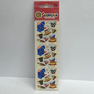 SandyLion Tee Party Kaffee Aufkleber Neu Versiegelt Vintage Kromekote Handwerk Kinder - Bild 1 von 4