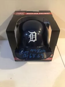 DETROIT TIGERS- DENNY MCLAIN SIGNED AUTOGRAPH MINI HELMET TRISTAR COA - Picture 1 of 5