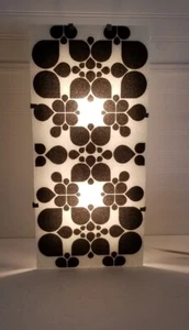 IKEA Wall Lamp GYLLEN 56 Black and White Glass Panel David Wahl 22x10 - Picture 1 of 18