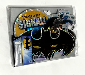 BATMAN Answer the Signal Invitations & Envelopes for Birthday (8CT) NEW SEALED - Picture 1 of 2