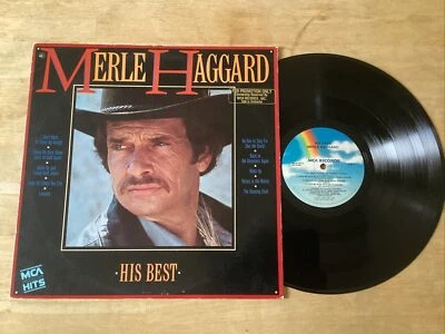 Merle Haggard – His Best Rare Promo Vinyl LP MCA-5573 1985 Wake Up Us Pressing - Image 1 of 4